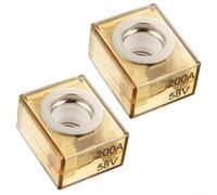 2Pack IP66 Waterproof Terminal Fuses MRBF for Marine and RV Use with 100 300A Current Protection and Robust Circuit Safety (200A)