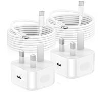 2Pack iPhone 15 16 Charger, 20W Apple USB C Charger Plug and Cable 2M Fast Charging for iPhone 16 Pro/16 Pro Max/16e/15 Pro/15 Plus/iPad Pro Air 5th/4th, iPad 10th Mini 6th