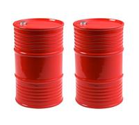 2Pack JGGZONE Simulation Plastic Oil Drum Fuel Tank Gas Tank Container Decoration Accessory Compatible with TRX4 Tamiya CC01 Axial SCX10 D90 Redcat HSP 90046 D110 1/10 RC Crawler Truck