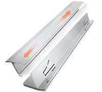 2Pack Kitchen Stove Counter Gap Covers, Stainless Steel Cooker Gap Filler, "T" Shape Gap Cover, Cooktop Trim Kit, Stove Gap Guards, Oven Gap Filler, Heat Resistant Protect Stove Gap Filler (Silver)