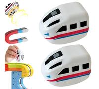 2Pack Klick Rail - Replacement Electric Train Cars,USB Rechargeable Add-On for KlickRail Electric Train Set Tracks, ElectricTrain Car Gift for Boy,Cannot Operate Alone, Tracks & Cable Not Included