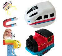 2Pack Klick Rail - Replacement Electric Train Cars,USB Rechargeable Add-On for KlickRail Electric Train Set Tracks, ElectricTrain Car Gift for Boy,Cannot Operate Alone, Tracks & Cable Not Included