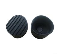 2Pack Ladder Non-Slip Feet Mat, 76Mm Rubber Round Telescopic Ladder Accessories Pad Cover Cushion For Ladder Protection Black