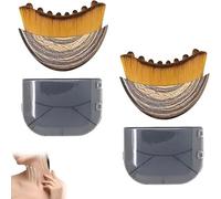 2PACK Lymphatic Drainage Massager, Drainage Massager Brush for Face, Lymphatic Contour Face Brush for Chin & Jawline Sculpting, Dry Brushing FaceBrush Tool with Ergonomic Design to Relieve Fatigue