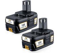 2Pack MANUFER RB18L50 18V 5.5Ah Li-ion Replacement for Ryobi Battery One P108 P107 P105 P104 P103 P102 RB18L50 RB18L40 RB18L25 RB18L15 BPL-1815 BPL-1820G BPL18151