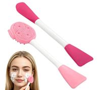 2Pack Mask Applicator Tool 4-in-1 Silicone Jelly Brush for Deep Pore Cleansing Face Mask Application Gentle Face Massage