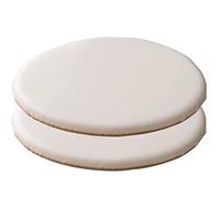 2Pack Memory Foam Seat Cushions - 53x53x4cm Comfortable Chair Pads for Home Office & Garden - Breathable Removable Cover White Cushions for Ultimate Relaxation