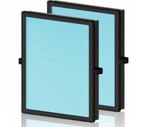 2Pack MK04 Replacement Air Filter，Compatible For Aroeve MK04 MG04JH Air Purifier, 4-in-1 H13 True HEPA Activated Carbon Filter, High Efficiency