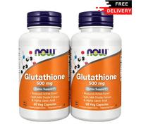 Now Foods Glutathione 500mg 30Caps L-Glutathione/Alpha Lipoc Acid ALA Kosher