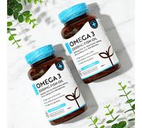 2pack Omega 3 2000mg Fish Oil 240 Softgels For Heart And Brain Health UK Made