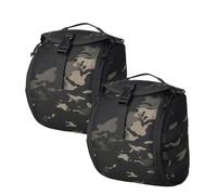 2Pack Outdoor Sports Airsoft Gear Molle Assault Combat Backpack Tactical Vest Accessory Camouflage Pack Kit Helmet Bag Cover(BKCP)
