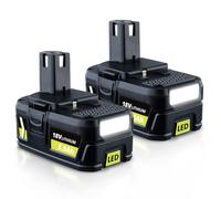 2Pack P108 5.5Ah Remplacement for Ryobi 18V Battery | Compatible with Ryobi Battery 18V Cordless Tool RB18L50 RB18L40 RB18L25