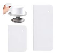2Pack Professional Cake Scraper Buttercream Smoother, Cake Decorating Supplies - Cake Smoother, Cake Icing Smoother Cutters Smoother Tool for Cake Cream Baking Decorating