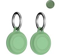 2pack Protective Case For Moto Smart Tag 2024 Anti-Loss Tracker Silicone Keychain- Durable and Stylish Cover,Waterproof,Anti-fall,Shell Accessories tracker Case for Dogs Cats Locator Case,Green