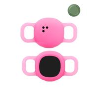 2pack,Protective Case for Motorola Moto Tag Anti-Loss Tracker Silicone Cover,Scratch Resistant Durable,Waterproof,Anti-fall,Dogs,Cats Locator Case, Luminous Pink