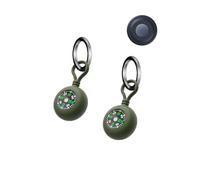 2pack Protective Case for Motorola Moto Tracker Tag Silicone Keychain- Durable and Stylish Cover,toergy Waterproof,Anti-fall,Dogs,Cats Locator Case,Green