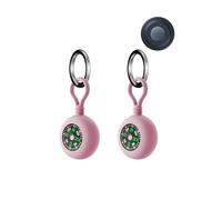 2pack Protective Case for Motorola Moto Tracker Tag Silicone Keychain- Durable and Stylish Cover,toergy Waterproof,Anti-fall,Dogs,Cats Locator Case,Pink