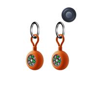 2pack Protective Case for Motorola Moto Tracker Tag Silicone Keychain- Durable and Stylish Cover,toergy Waterproof,Anti-fall,Dogs,Cats Locator Case,Orange
