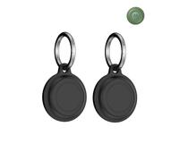 2pack Protective Case For Motorola Smart Tag 2024 Anti-Loss Tracker Silicone Keychain- Durable and Stylish Cover,Waterproof,Anti-fall,Shell Accessories tracker Case for Dogs Cats Locator Case,Black