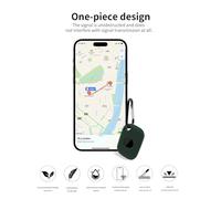 2pack Protective Case For Tile Life 360 Pro 2024 Anti-Loss Tracker Silicone Keychain- Durable and Stylish Cover,Waterproof,Anti-fall,Dark Green