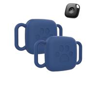 2pack Protective Case for Tile Life360 Mate 2024 Loss Prevention Tracker Silicone Keychain - Durable and stylish case, waterproof, drop proof, Case for Dog and Cat,Blue