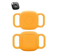 2pack,Protective Case for Tile Mate 2024/2022 Tag Anti-Loss Tracker Silicone Durable and LightWeight Cover,Waterproof,Anti-fall,Dogs,Cats Locator Case, Orange