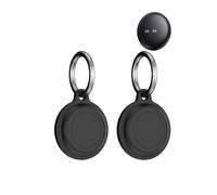 2pack Protective Case for UGREEN FineTrack Mini Tag Tracker Silicone Keychain- Durable and Stylish Cover,toergy Waterproof,Anti-fall,Dogs,Cats Locator Case,Black