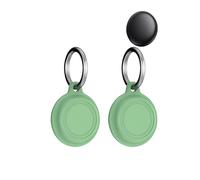 2pack Protective Case for UGREEN FineTrack Mini Tag Tracker Silicone Keychain- Durable and Stylish Cover,toergy Waterproof,Anti-fall,Dogs,Cats Locator Case,Green