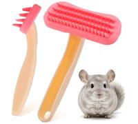 2Pack Rabbit Brush, Guinea Pig Hairbrush, Silicone Cat Brush, Soft Silicone Grooming Brushes for Rabbits, Guinea Pigs, Small Pets, Cats, Dogs
