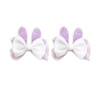 2pack Rabbits Shape Hair Barrettes Luxurious Children Hairpin Cartoon Hair Clip For Girls School Event And Celebrations