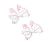 2pack Rabbits Shape Hair Barrettes Luxurious Children Hairpin Cartoon Hair Clip For Girls School Event And Celebrations