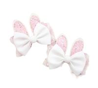 2pack Rabbits Shape Hair Barrettes Luxurious Children Hairpin Cartoon Hair Clip For Girls School Event And Celebrations