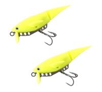2Pack Realistic Minnows Lures with Triple Hook, Yellow A