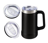 2Pack Replacement Lids Compatible with Stanley 24oz Beer Stein, Lid Compatible with Stanley Beer Mug with Handles, Leak-Proof Insulated Cup Lid for Mug