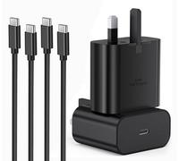 2PACK Samsung Fast Charger, Samsung USB C Charger Plug and Cable 1M USBC to Type C Charging Lead for Galaxy S25 S24/S23/S22/S21/S20/A17/A16/A15/A14/A13/A32/A33/A34/A35/A36/A52/A53/A54/A55/A56/A26