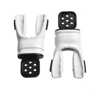 2Pack Scuba Diving Mouthpiece with Moldable Bite Design for Regulator Fit, Silicone Material, and Double Anti Leakage Features for Secure Use (White)