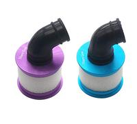 2Pack ShareGoo Aluminum Capped Air Filter Sponge Cover 04104 Upgrade Parts Compatible with RC 1/10 HSP Traxxas Himoto Redcat Nitro Truck Buggy