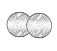 2Pack Shower Drain Hair Catcher Stainless Shower Drain Protector Mesh Steel and Silicone Sink Strainer Drain Filter Shower Plughole Cover Prevent Drain Clog for Floor, Tub, Bathroom, Kitchen, Flat