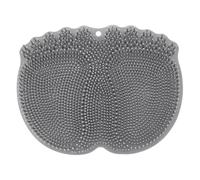 2PACK Shower Foot Scrubber Mat Back Washer Back Exfoliating Bath Wash Pad Wall Mounted Slip Suction Cups Foot Scrubber for Use in Shower Cups Foot Cleaner for Men and Women Gfm786 (A, One Size)