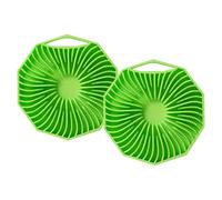 2Pack Silicone Body Scrubber, Body Scrubber Exfoliator Scrub Brush, Silicon Loofah Massager Cleaning Brush, Siliconed Shower Scrubbers Suitable for All Skin Types, 10cm