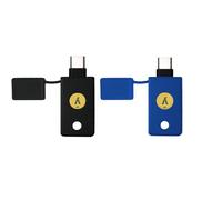 2Pack Silicone Protective Case for YubiKey 5C NFC,Cover Holder for Yubico Security Key C NFC,Quick Access & Everyday Protection-Black and Blue