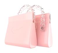 2Pack Silicone Retainer Case, Soft Cute Retainer Bag with Vent Holes, Compatible with Invisalign, Mouth Guard Case, Pink