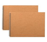 2Pack Sketchbook A3 Landscape Spiral Bound A3 Sketchbook 60 Pages of 160gsm Cartridge Paper - Hardback (A3-2Pack)