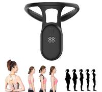 2Pack Smart Corrector for Hunchback, Portable Lymphatic Soothing Neck Instrument,Smart Back Support,Back Posture Monitoring Improving The Hunchback Posture Corrector Vibrating,Black