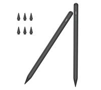 【2Pack】 Stylus Pencil for iPad 2018-2025 A16 11/10/9/8/7/6,iPad mini A17 Pro/6/5,iPad Air M3/M2 11"/13"/5/4/3,iPad Pro M4 13"/12.9"/11" USB-C Fast Charging Pencil,Pixel-Perfect Tilt Sensitivity(Black)