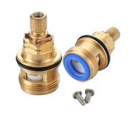 2Pack Tap Cartridge Replacement for Franke Ascona 3308R Kitchen Tap Brass Valve Ceramic Cartridge Quarter Gland Insert Spare Replacement WRAS Approved