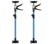 2Pack Telescopic Cabinet Jack Support Rods - 40KG Capacity Prop Lifters for Easy Upper Cabinet Installation - Essential Woodworking Tools Blue