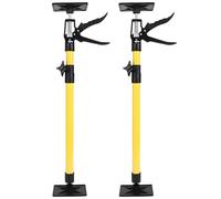 2Pack Telescopic Quick Support Rod Cabinet Jack Support 40KG Capacity Prop Lifter Woodworking Tools for Easy Upper Cabinet Installation,Yellow,A