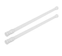 2Pack Tension Net Curtain Rod, Net Curtain Rods Extendable No Drill 40-70CM/15.74-27.56Inch, Small Tension Rod for Cupboards (40-70CM(2Pack))