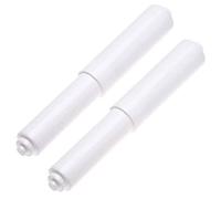 2Pack Toilet Paper Holder, Plastic Toilet Tissue Roll Holder Insert in Household Restaurant Toilet Replacement Roller Spring Loaded